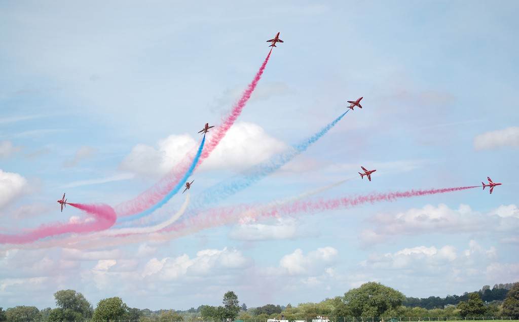 The Red Arrows and Airbus A400M