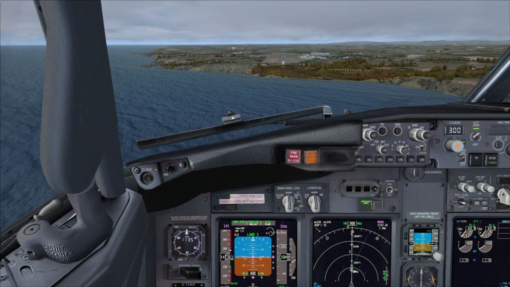 Approaching Cardiff with Orbx FTX Wales and UK2000 Cardiff Extreme