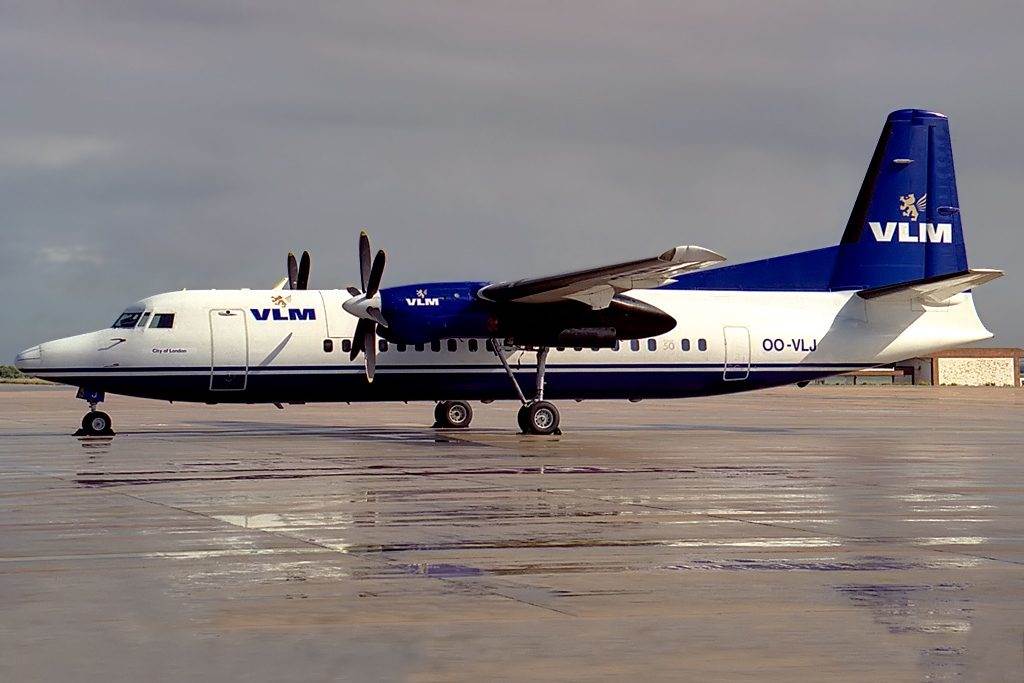 Fokker 50 VLM Airlines (Pedro Aragão / Wikimedia Commons)