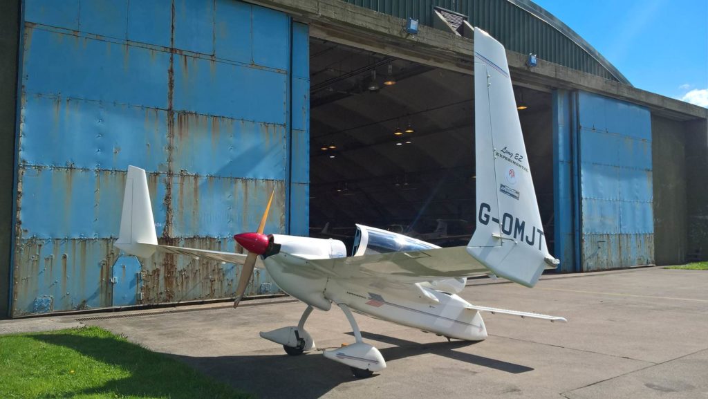 The Long EZ outside Horizons hangar at St Athan (Image: Nick Harding/Aviation Wales)