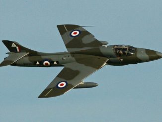 Hawker Hunter G-BXFI Hunter G-BXFI (Image: Alan Wilson CC BY-SA2.0)