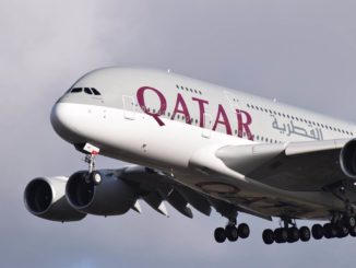 Qatar Airways A380 at Heathrow Airport (Image: UK Aviation Media)