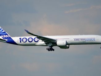 Airbus A350-1000 XWB F-WWXL landing at Cardiff Airport (Image: IanG / SWAG)