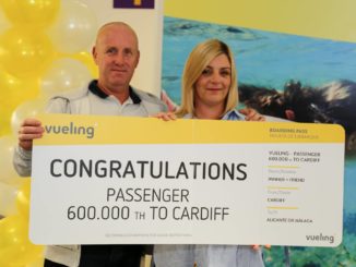 Vueling welcomes 600,000th passenger through Cardiff Airport