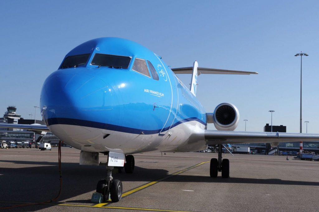 KLM carries out final fokker f70 flights