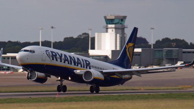 A Ryanair Boeing 737-800 takes-off at Bristol Airport (Image: UK Aviation Media)