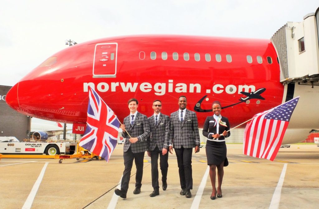 Norwegian flights to the US