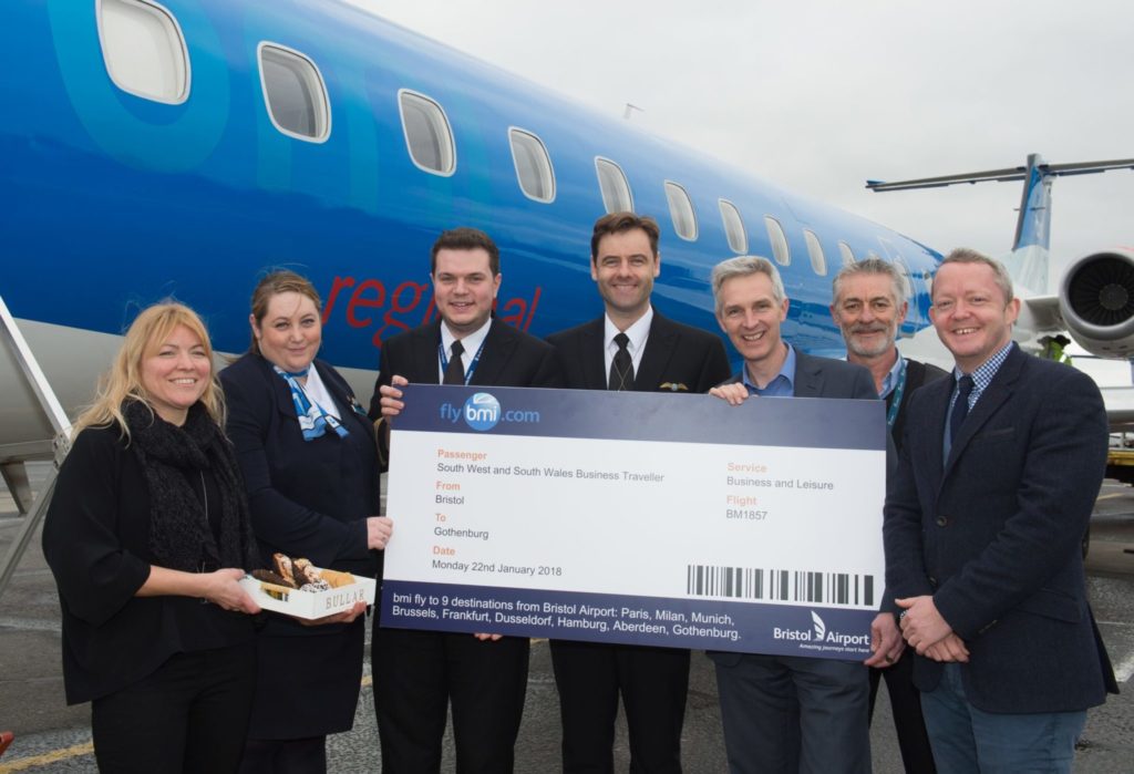 Bristol to Gothenburg flights get underway