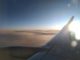 High over the North Sea on a Ryanair 737-800