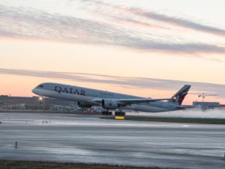 A7-ANA lifts off from Toulouse for Doha