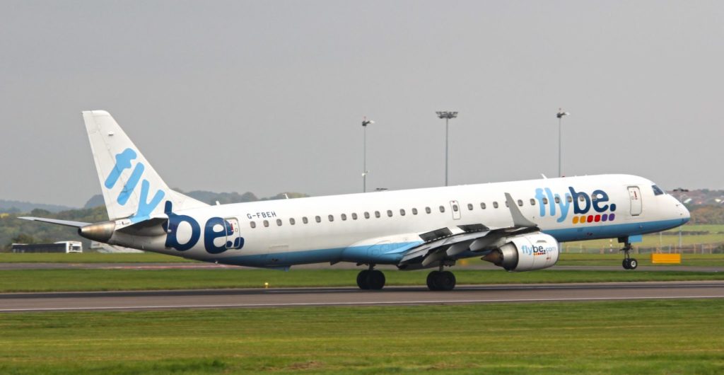 Flybe Embraer E195 Regional Jet G-FBEH
