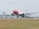 Norwegian 787 takes-off from Gatwick