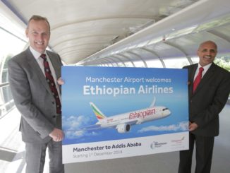 Manchester Airport welcomes Ethiopia Airlines