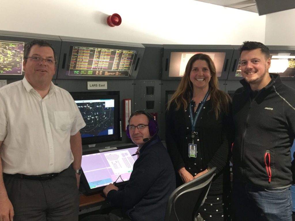 L-R-Neil Turner, Alistair Coffin, Maggie Gault, Matt Thompson. (Image: NATS)