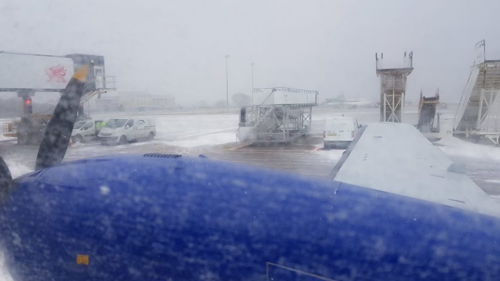 On the ground at Cardiff Airport Eastern J41