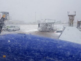 On the ground at Cardiff Airport Eastern J41