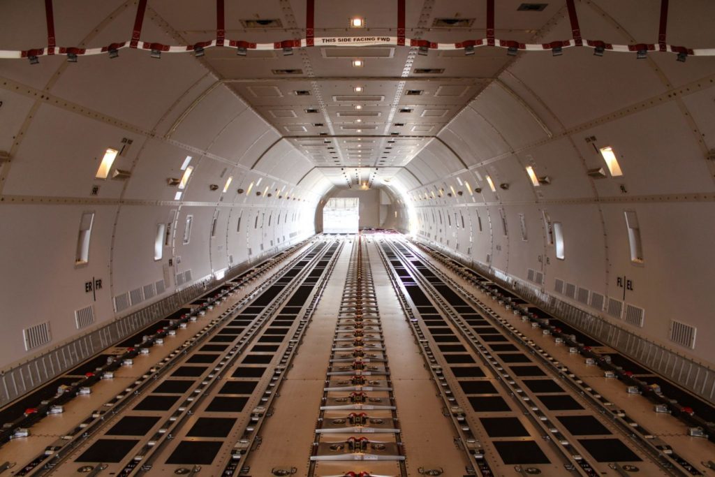 The Cargo Deck of Boeing 747-8 (Image: UK Aviation Media)