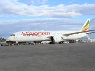 An Ethiopian Airways Boeing 787 Dreamliner