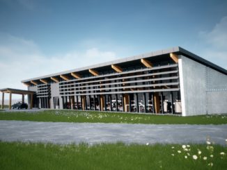 Airside view of Manchester Airports new PremiAir terminal