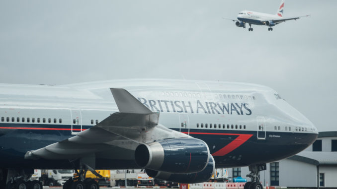 British Airways 747 in Landor livery arrives at London Heathrow on 09 March 2019. (Picture by Nick Morrish/British Airways)