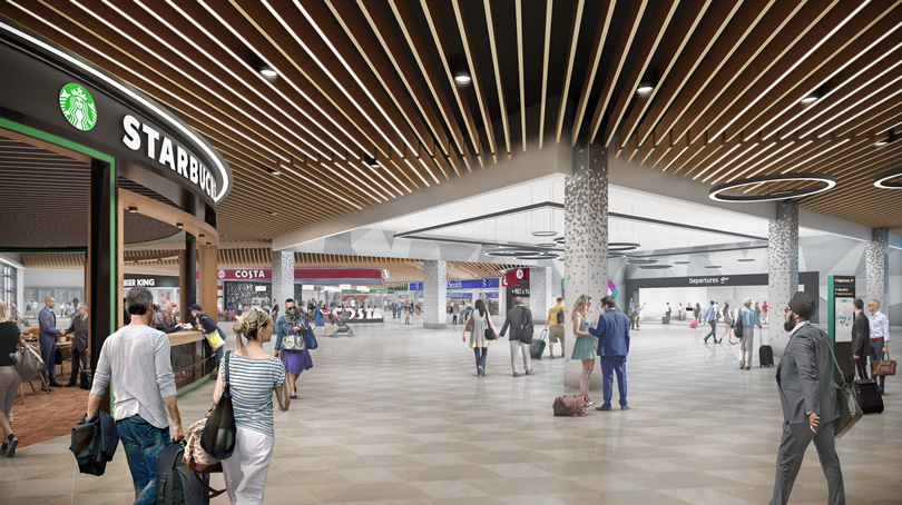 Luton Airport - Rendering of new departure area