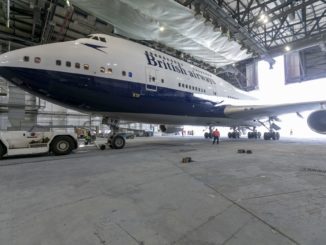 Boeing 747-400 G-CIVB in the hangar (Image: Stuart Bailey/British Airways)