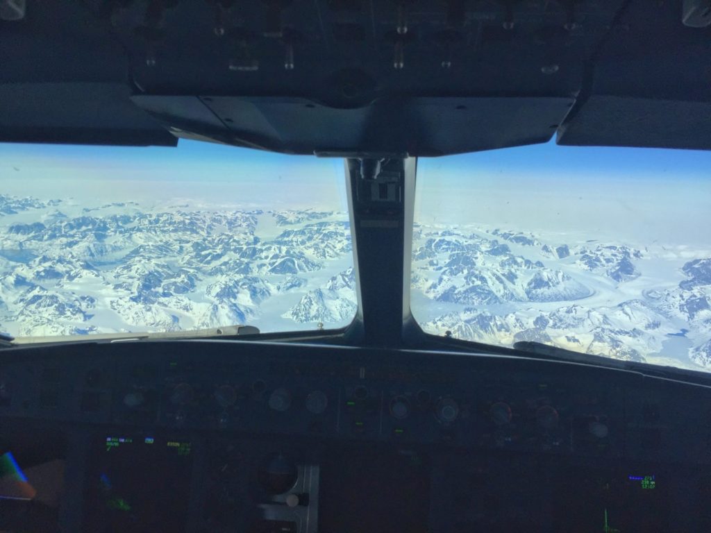 Simon Rockett– Greenland From The Flightdeck