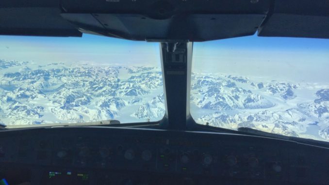 Simon Rockett– Greenland From The Flightdeck