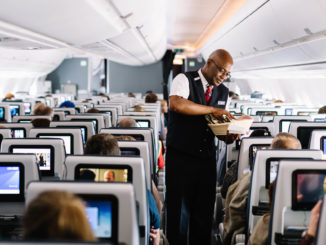 Practising service onboard British Airways A350XWB G-XWBA (Image: Stuart Bailey/BA)
