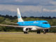 A KLM Embraer taxiing at Cardiff Airport (Image: UK Aviation Media)