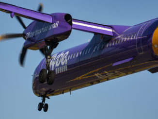 A Flybe Bombardier Dash 8 Q400 (Image: TransportMedia UK)