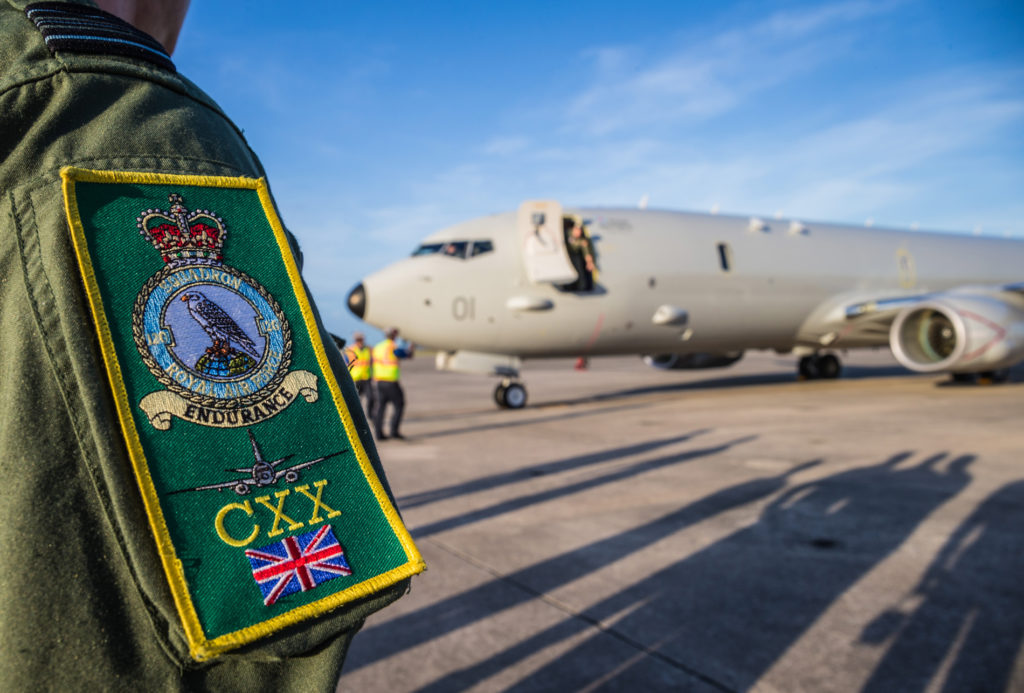 Image shows the first RAF P-8A Poseidon taxiing at NAS Jacksonville after being delivered to the RAF as the first P-8A Poseidon. © Crown copyright 2019