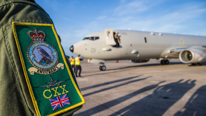 Image shows the first RAF P-8A Poseidon taxiing at NAS Jacksonville after being delivered to the RAF as the first P-8A Poseidon. © Crown copyright 2019
