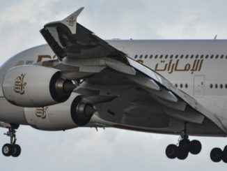 Emirates Airbus A380 at London Gatwick (Image: UK Aviation Media)