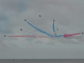 The Wales Airshow held annually at Swansea Bay