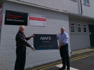 Trevor Stone, Air traffic support specialist, and Malcolm Bradbury, air traffic controller.