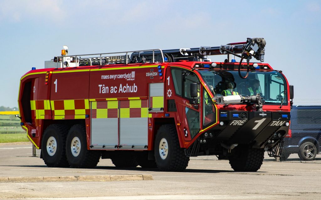 Cardiff Airport Fire Engine (Image: Aviation Media Agency)