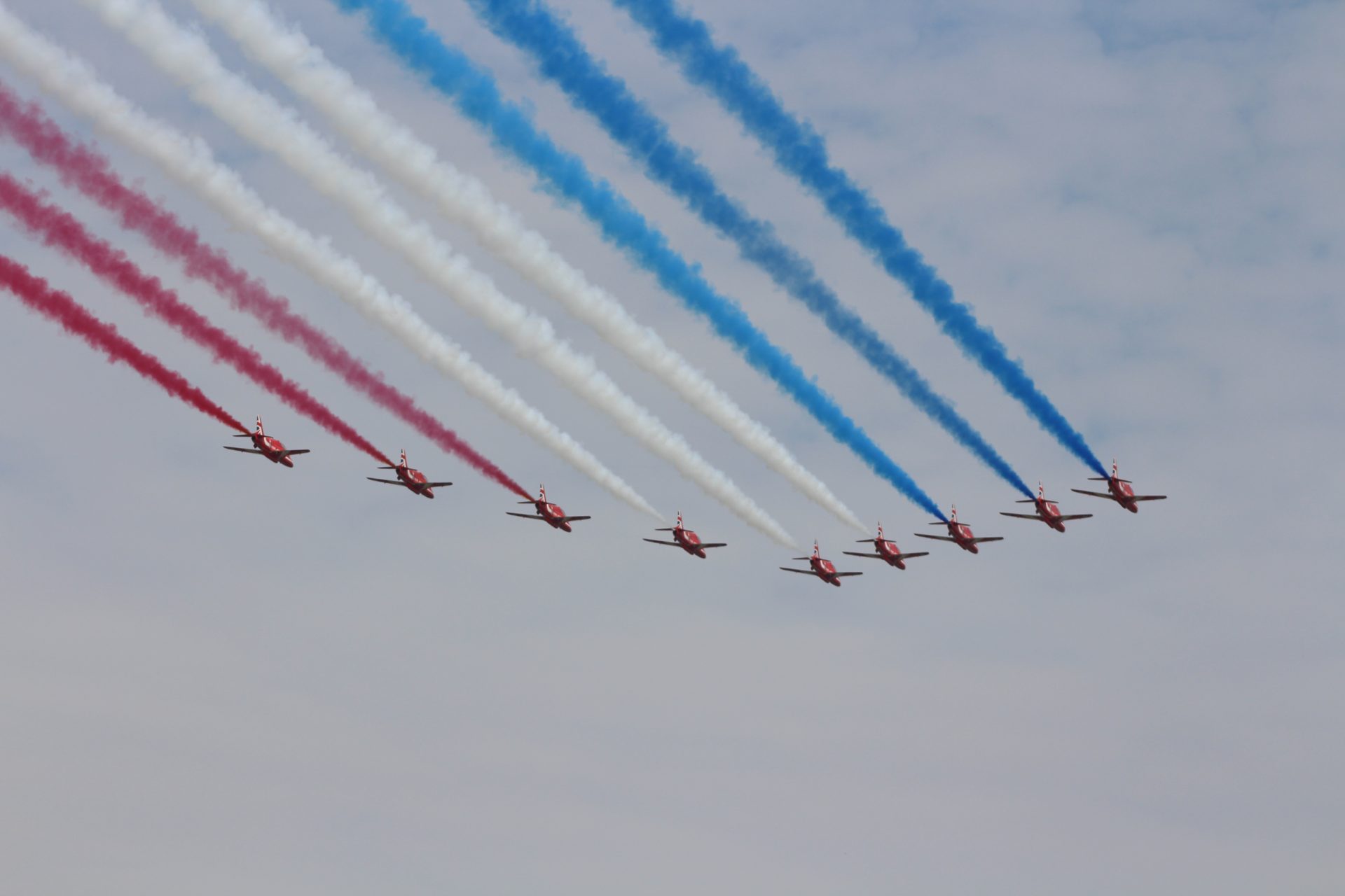 Red Arrows flypast