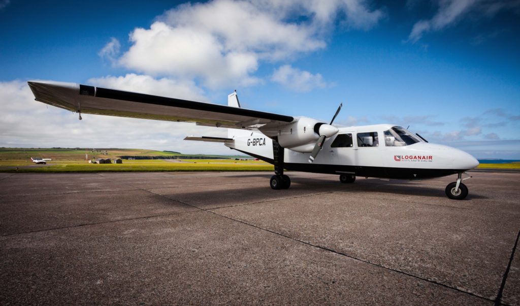 One of Loganair's Britten Norman Islanders