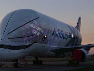 Beluga XL arrives in the UK (Image: Airbus)