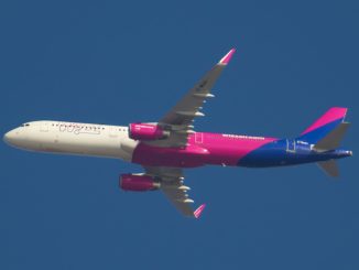 Wizz Air Airbus A321 Overflying South Wales (Image: John Moore)