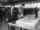 Cake cutting to mark the opening of the new terminal