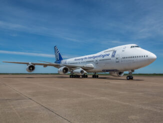 Rolls-Royce Boeing 747-200 flying test bed N787RR (Image: Rolls-Royce)