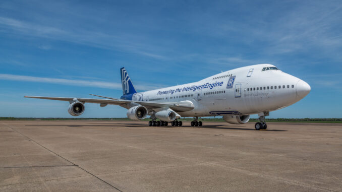 Rolls-Royce Boeing 747-200 flying test bed N787RR (Image: Rolls-Royce)