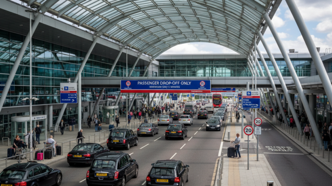 Airport drop-off zone charges at UK Airports