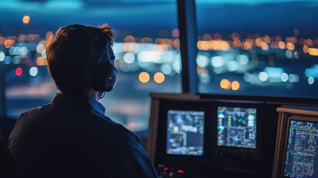 Air Traffic Control: Air traffic controllers ensure smooth and safe airspace management, reflecting operational reliability.