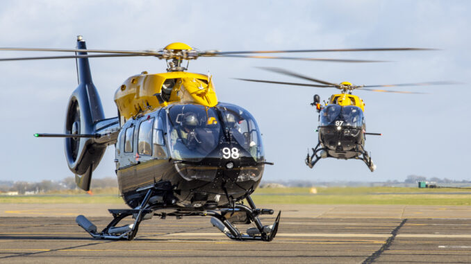 An Airbus H145 at RAF Shawbury (Crown Copyright)