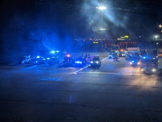 An image of the Heathrow Incident which was widely shared on social media (Noah Sabbagh)