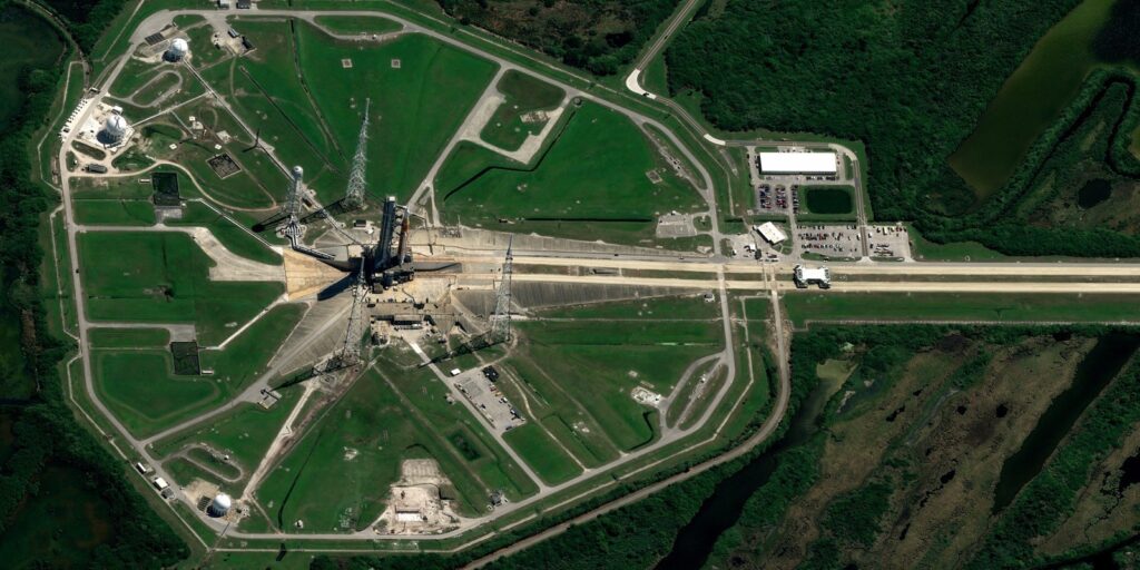 Artemis 1 on launch Pad4