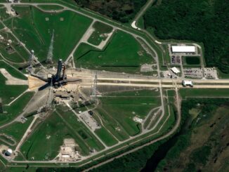 Artemis 1 on launch Pad4